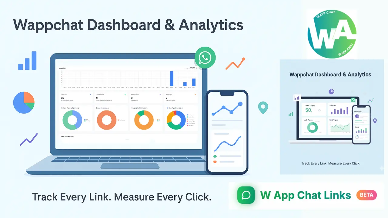 How to Use WappChat Dashboard and Analytics to Track All Your WhatsApp Links