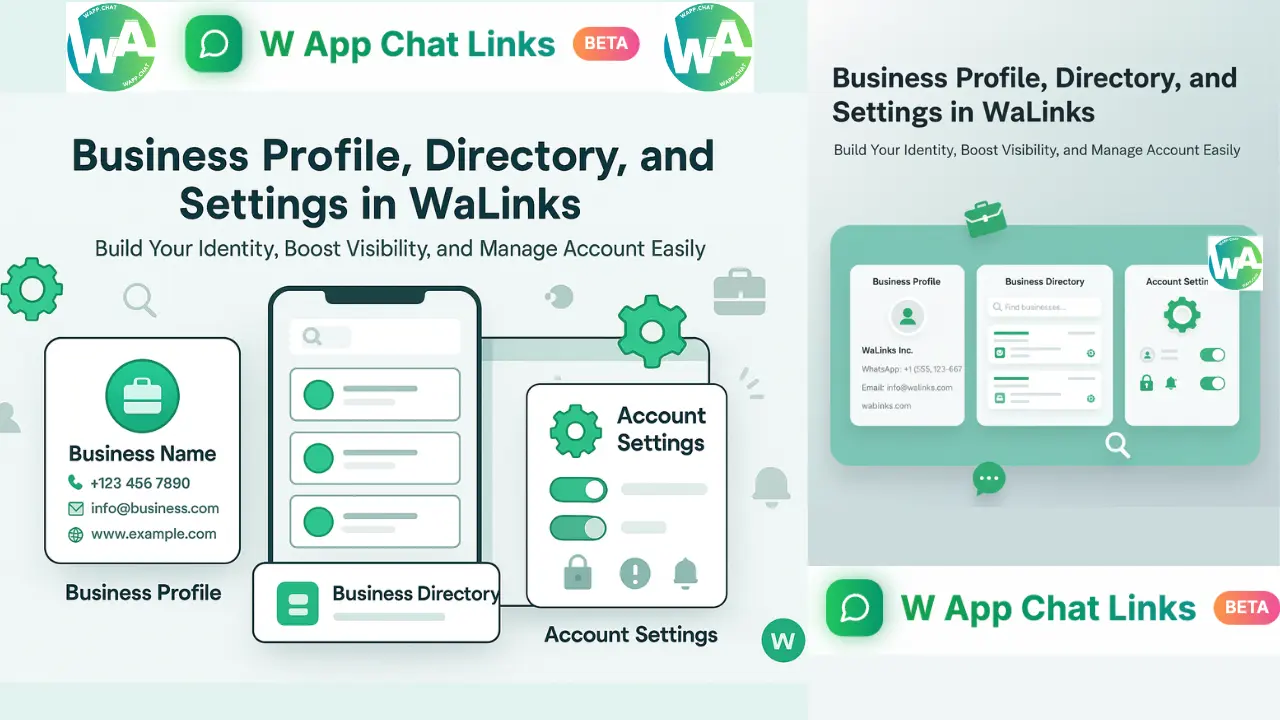 How to Set Up Your Business Profile, Directory Listing & Account Settings in WaApp.Chat