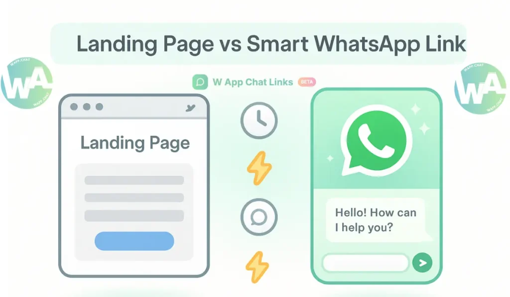 Landing Page vs Smart WhatsApp Link