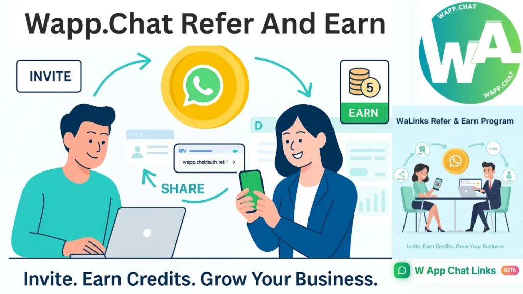 How to Use the Wapp.Chat Refer and Earn to Get Free WhatsApp Links and Agent Credits