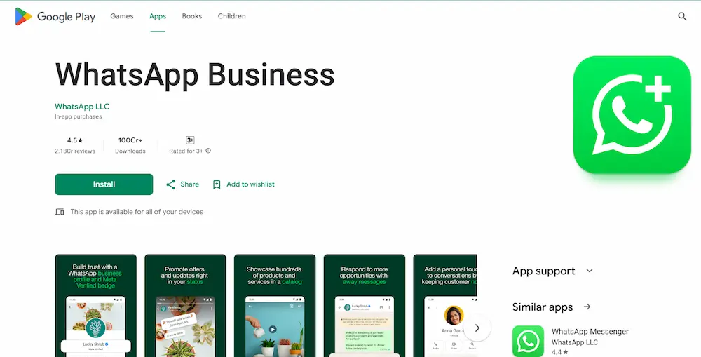 WhatsApp Business App