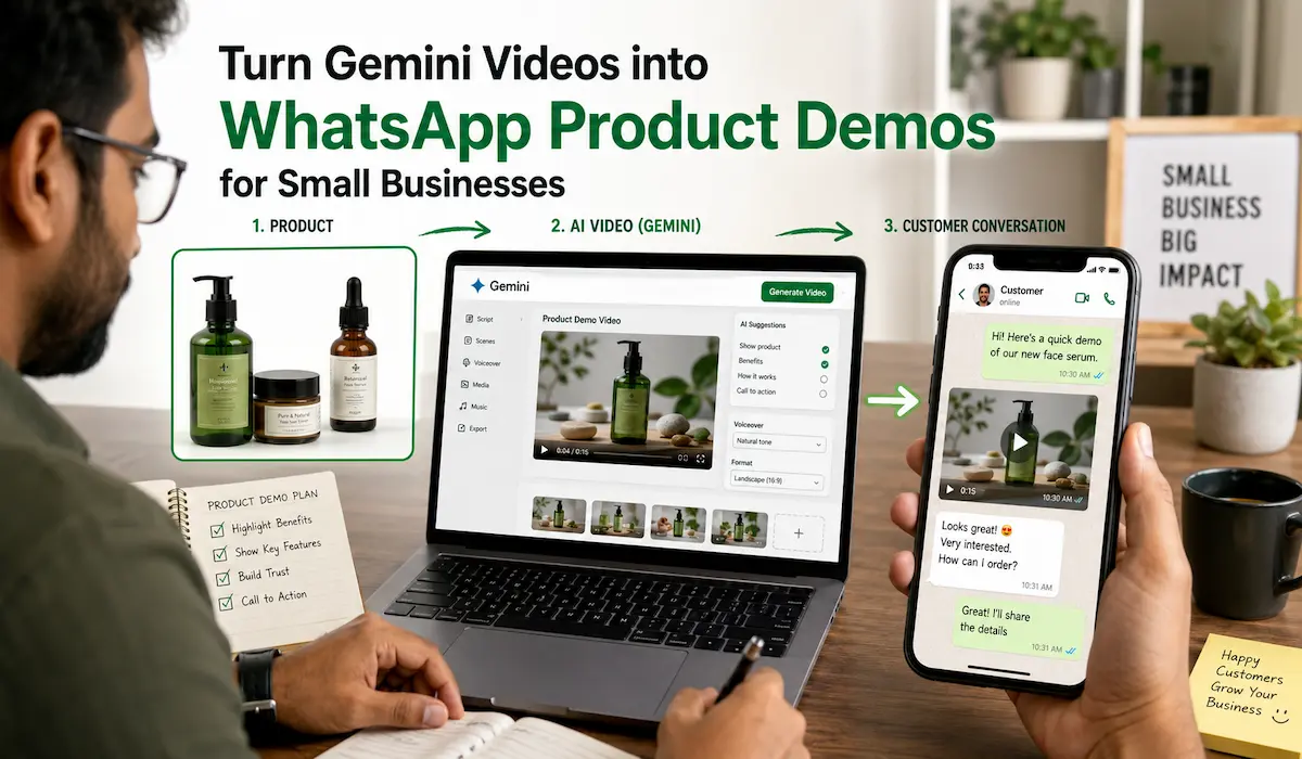 How Small Businesses Can Turn Gemini Videos Into WhatsApp Product Demos